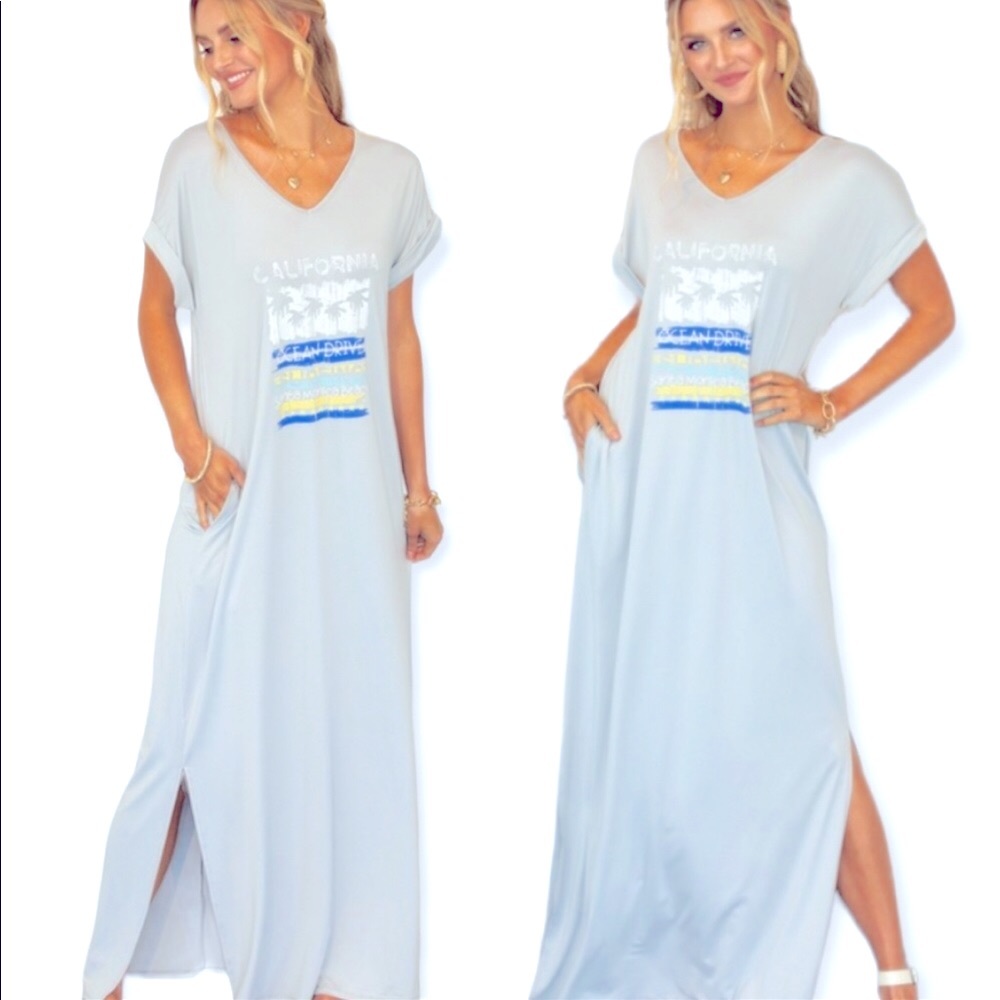 🆕Chic California Summer Breeze Maxi Dress - Picture 3 of 5